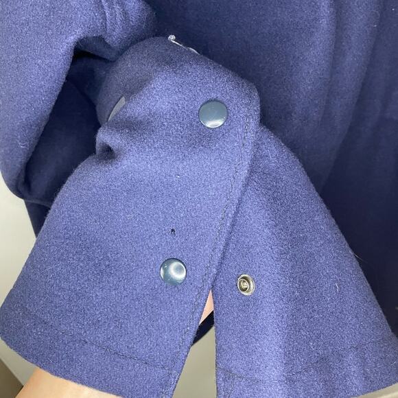 Dehen Vintage Wool and Leather Navy Jacket Size XL - Picture 5 of 13